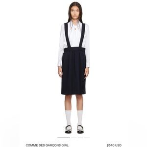 Size medium commes de garcon lightly worn couture velvet skirt